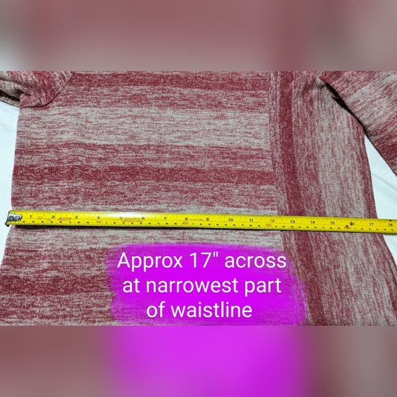 Cleo brand, heathered pink size med, ladies cowl neck sweater - Picture 11 of 12